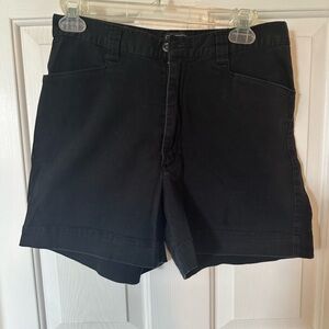 Black zippered shorts. Women’s size 8M.  Brand is Lee.